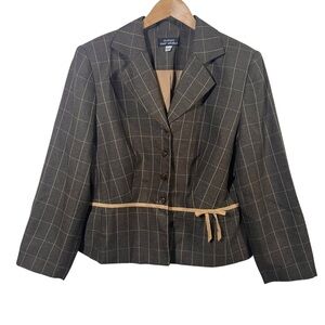 Giorgio Sant Angelo Plaid Blazer Size 16W